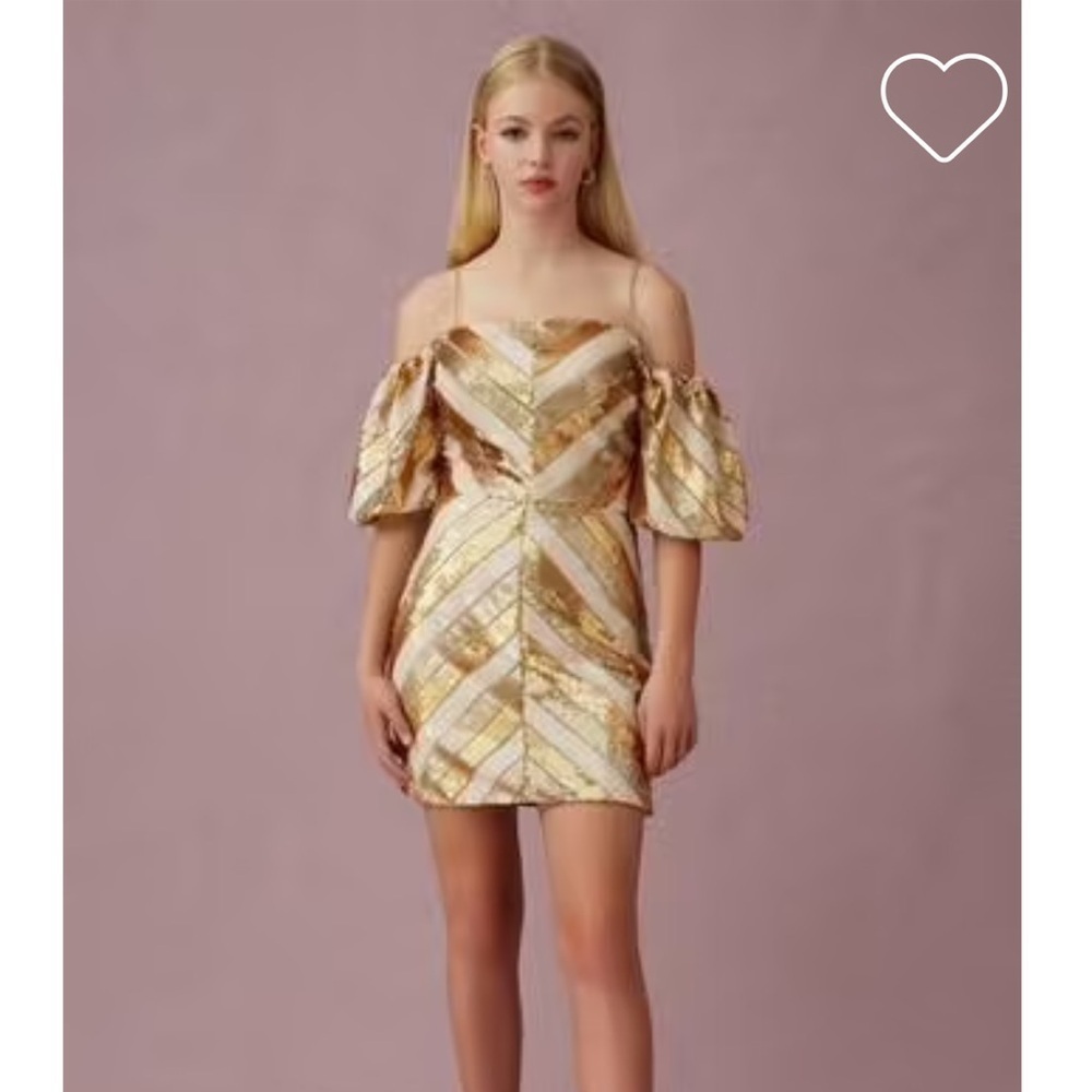 Keepsake the Label Sequin off the Shoulder Dress